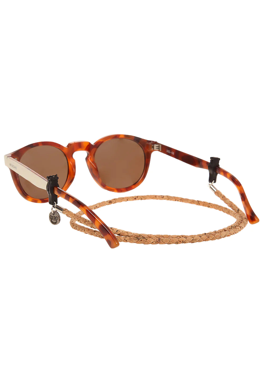 Cuelga Lentes Formal Cuero Alcornoque