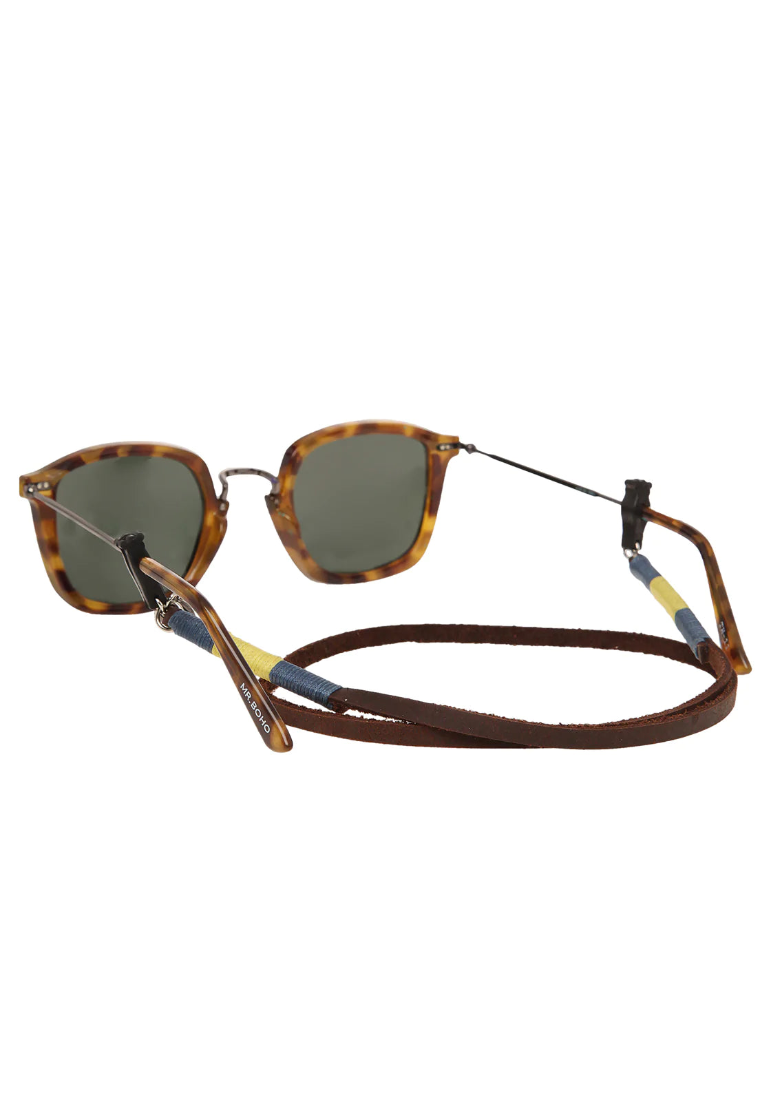 Cuelga Lentes Formal Cuero Bordado
