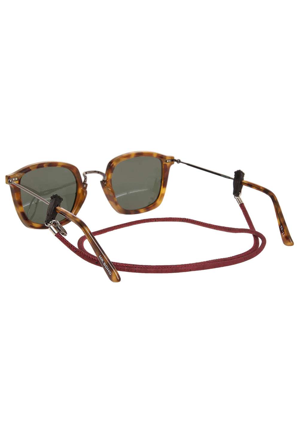 Cuelga Lentes Formal Cuero Alcornoque
