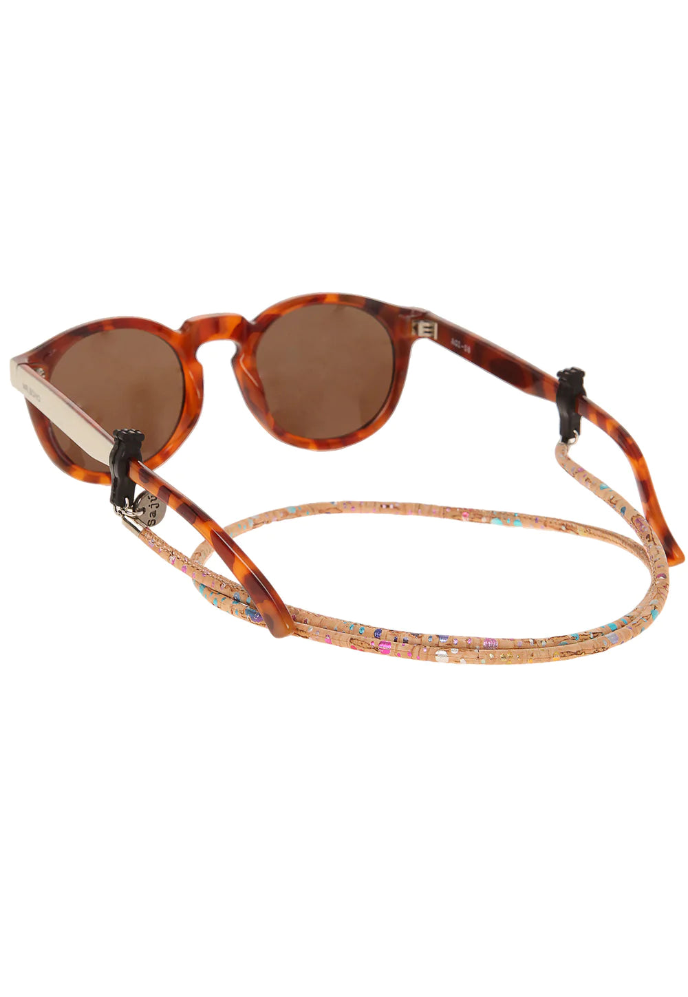 Cuelga Lentes Formal Cuero Alcornoque