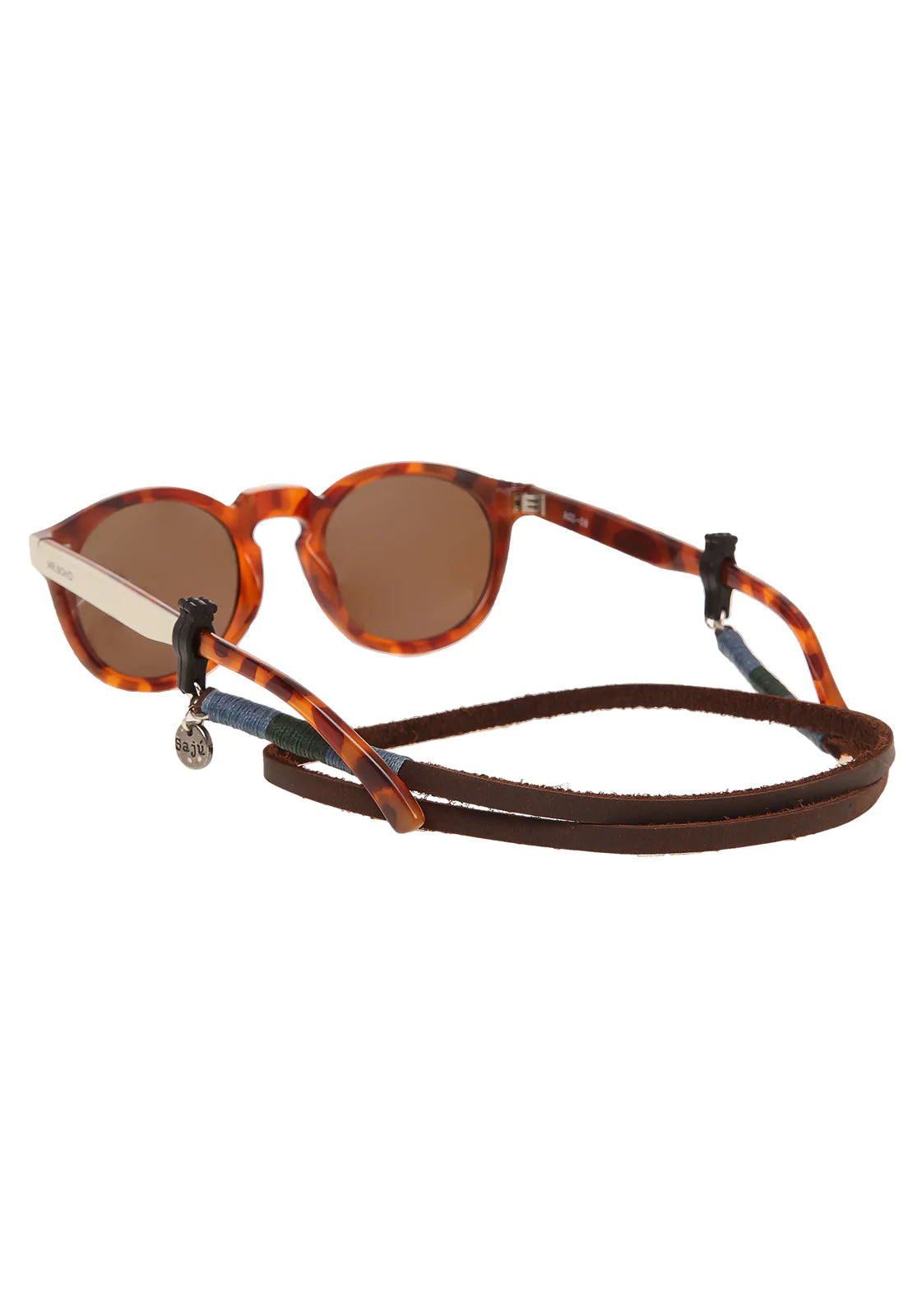 Cuelga Lentes Formal Cuero Bordado